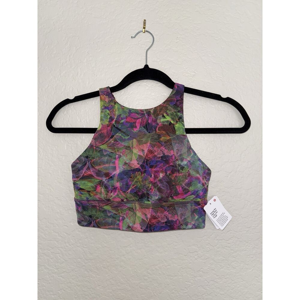 LULULEMON NWT Energy Bra High Neck Long Live Tough Size 4